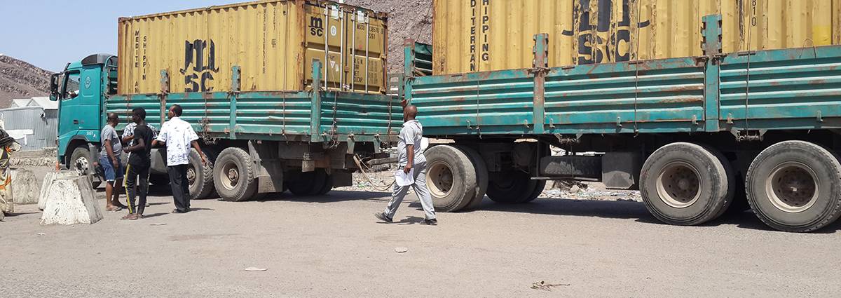 Truck inspection Galafi border 2017 Truck inspection Galafi border 2017